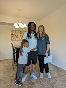 A brighter way mentor and mentee - a person released from prison who found a new home apartment