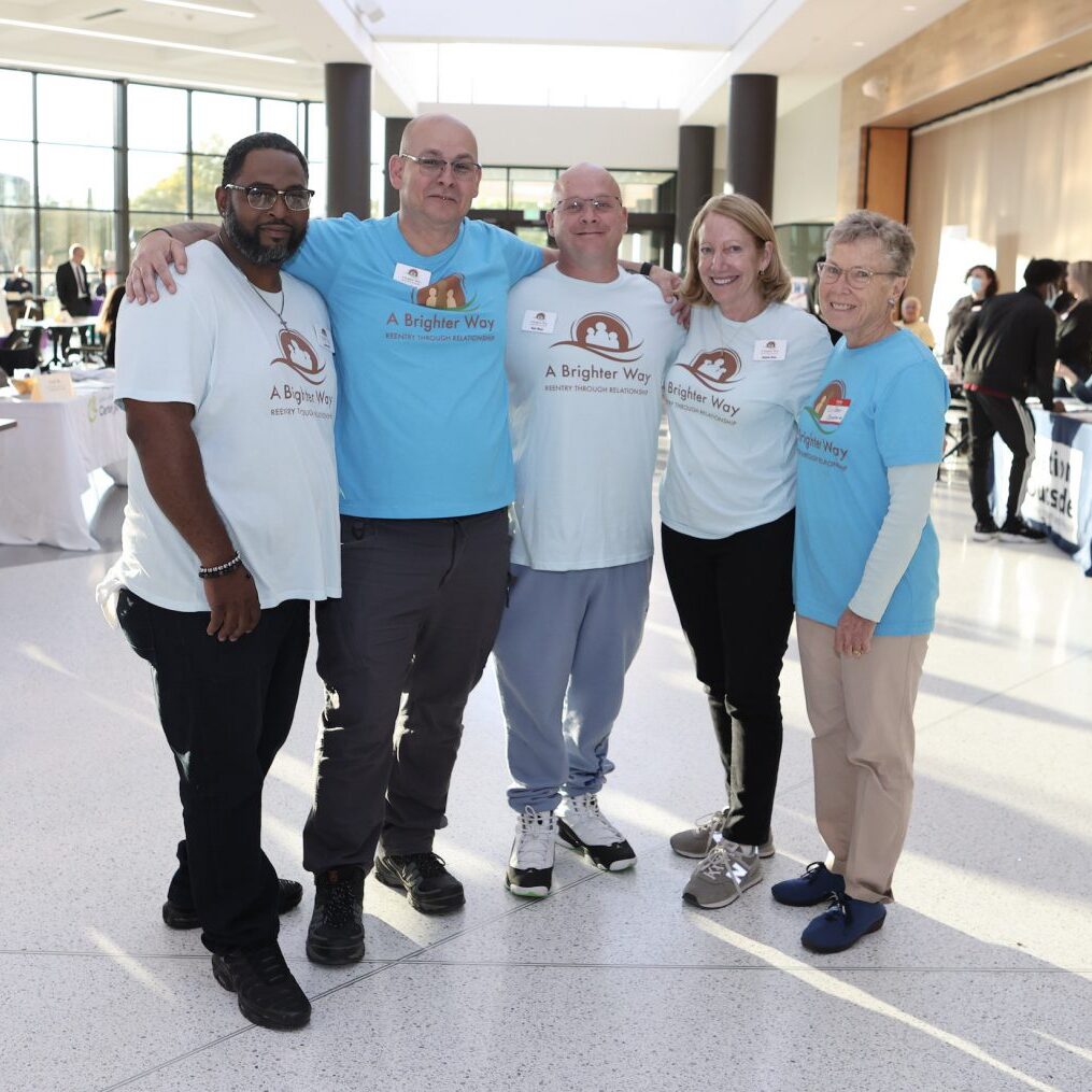 team members at A Brighter Way at an event for the formerly incarcerated